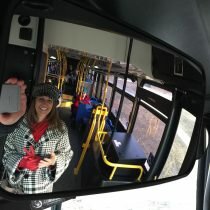 riding bus during transit challenge