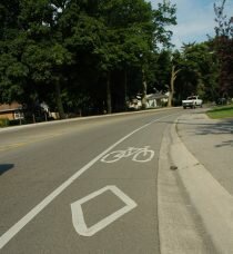 bike lane - king road Burlington
